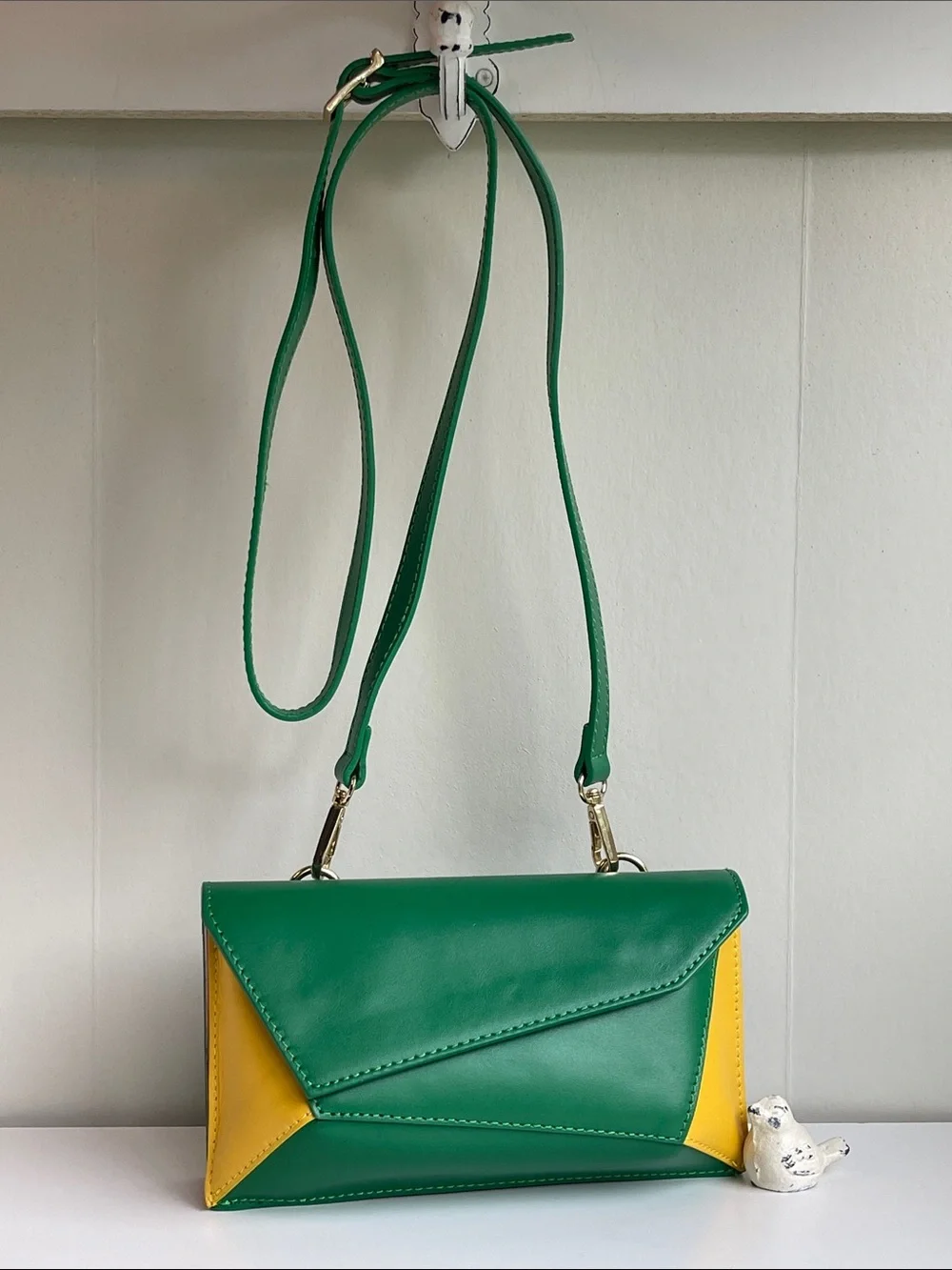 ISADORA Italian Genuine Leather 3D Clutch Crossbody